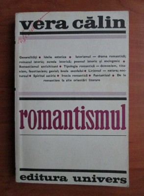 Vera Calin - Romantismul foto