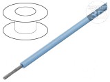 Cablu litat 22AWG TFE albastru deschis 250V 305m 1x22AWG