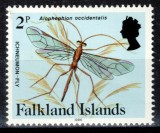 Falkland 1986 (1984), Mi #391 II**, fauna, libelula, MNH! Cota 9 &euro;!, Nestampilat