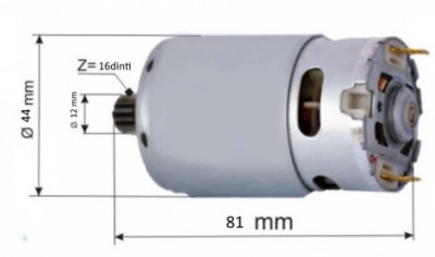 motoras autofiletanta 18vD=44mm,L=81mm model mare foto