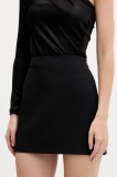 Abercrombie &amp; Fitch fustă culoarea negru, mini, drept, KI143-5236-900