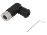 Conector M8 mamă 3 pini, IP67, 60V, 4A, unghi 90&deg; - HARTING