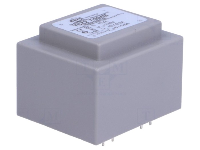 Transformator &icirc;ncapsulat 7VA 230V 6V PCB