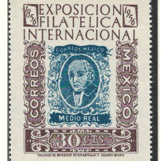 Mexic 1956 Mi 1060 MNH - Expozitia de timbre „100 de ani de timbre mexicane”
