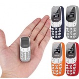 MINI TELEFON DUAL SIM CU RADIO FM SI BLUETOOTH , GRI