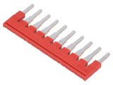 Punte cu şuruburi roşie 10 piste 6mm