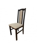 Scaun de living si bucatarie, DM7 Boston, din lemn masiv fag, tapiterie stofa, 120 kg, 96x43x40 cm, Wenge