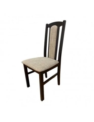 Scaun de living si bucatarie, DM7 Boston, din lemn masiv fag, tapiterie stofa, 120 kg, 96x43x40 cm, Wenge foto