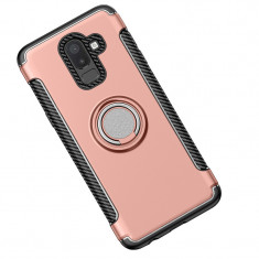 Husa TPU OEM Magnetic 360 pentru Samsung Galaxy J8 J810, Roz