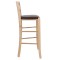 Scaun Paesana bar - cadru natur - imitatie piele maro - 15611