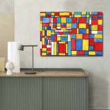 Cumpara ieftin Tablou Rainbow Palette 3 Multicolor 70x100x3 cm