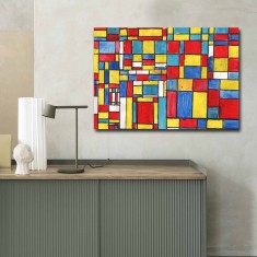 Tablou Rainbow Palette 3 Multicolor 70x100x3 cm