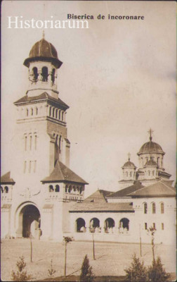 HST CP141 Carte poștală Biserica de &amp;Icirc;ncoronare Alba Iulia foto