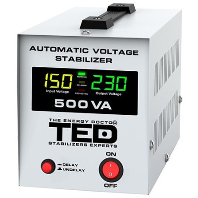 STABILIZATOR TENSIUNE AUTOMAT AVR 500VA LCD T foto