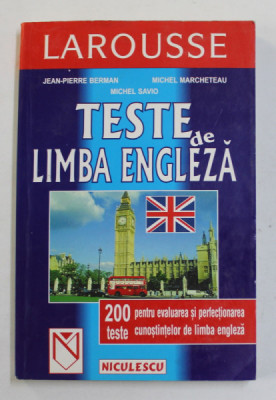 TESTE DE LIMBA ENGLEZA de JEAN-PIERRE BERMAN, MICHEL MARCHETEANU ,MICHEL SAVIO 1999 foto