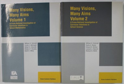 MANY VISIONS , MANY AIMS , VOLUMELE I - II , by WILLIAM H. SCHMIDT ...DAVID E. WILEY ...RICHARD G. WOLFE , 1997 foto