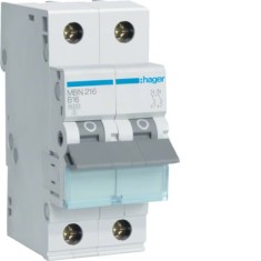 Siguranta automata 16A 2P 6ka B Hager MBN216