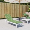 Perna Scaun Terasa vidaXL, 180x50x4 cm, Verde, Model Frunze, Textil Oxford, Impermeabila, Anti-alunecare