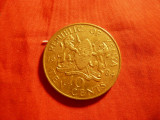 Moneda 10C 1984 Kenya Presedinte Daniel Arap-Mai , Ni-bronz ,d=3cm, Africa