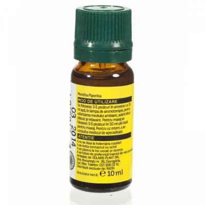 Ulei esential menta 10ml solaris foto