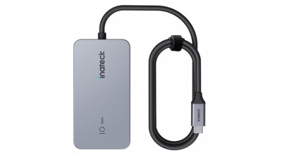 Hub USB C Inateck cu 7 porturi, viteza USB 3.2 Gen 2, cablu 50 cm, HB2027 - RESIGILAT foto