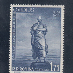 ROMANIA 1957 LP 440 - 2000 ANI DE LA NASTEREA LUI OVIDIU MNH