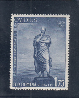 ROMANIA 1957 LP 440 - 2000 ANI DE LA NASTEREA LUI OVIDIU MNH foto