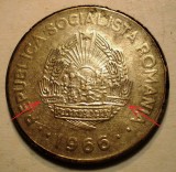 R.093 ROMANIA RSR 1 LEU 1966 VARIANTA RARA