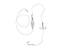 Montura pescuit somn prokarpfishing fir textil cu ancora si carlig 5/0
