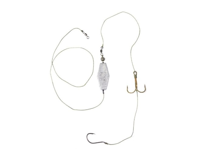 Montura pescuit somn prokarpfishing fir textil cu ancora si carlig 5/0