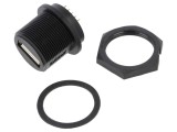 Conector USB A soclu montare panou THT IP68