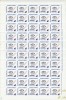 ROMANIA 1999 LP 1476 Noua Numer Telefonica SUPRATIPAR simpla, x4, coli complete, Nestampilat