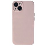 Husa protectie compatibila cu apple iphone 13 mini, ultra silm, silicon htpmag, camera superprotect, interior din microfibra, ivory 32.422