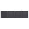 VidaXL Set panouri pentru gard, gri, 699x186 cm, WPC 3211833