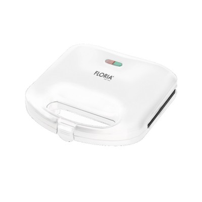 Sandwich Maker Floria ZLN-0830 Alb, Putere 750W, Placa de tip grill, Antiaderenta, indicator luminos foto