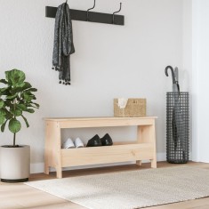 vidaXL Bancă de hol 100x28x45 cm, lemn masiv de pin 837382