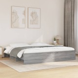 VidaXL Cadru de pat fără saltea Gri Sonoma 180x200cm Lemn prelucrat 3295637
