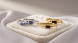 Cercei Creole Geometrice din Argint 925 cu Zirconiu Baguette