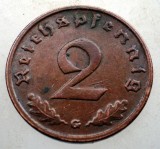 2.922 GERMANIA 2 REICHSPFENNIG 1939 G EROARE, Europa, Bronz