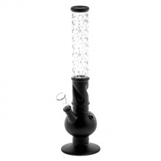 Bong de sticla Greenline negru, inaltime 43cm diametru 50mm , s 18,8mm