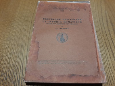 DOCUMENTE PRIVITOARE LA ISTORIA ROMANILOR -SIMANCAS - Al. Cioranescu -1940, 393p foto
