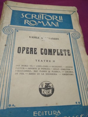 OPRE COMPLETE TEATRU -VASILE ALECSANDRI 1928 foto