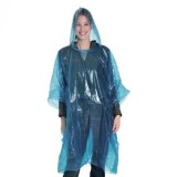 Poncho de ploaie cu glugă, One Size, Albastru, CMCLASS