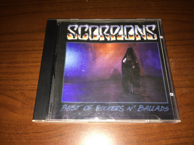 Scorpions Best of rockers n&amp;#039; ballads cd disc selectii muzica heavy metal VG+ foto