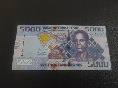 Bancnota 5000 leones 2021-Sierra Leone foto