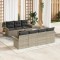 vidaXL Set de canapele pentru grădină 8 pcs Gri deschis Rattan poli 3345272