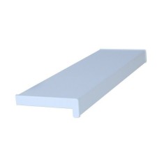 Glaf PVC interior pentru ferestre Alb 150 x 20 cm, Include piese laterale + Silicon alb 280 Ml