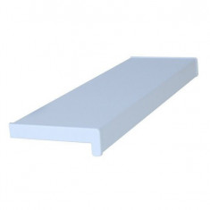 Glaf PVC interior pentru ferestre Alb 100 x 20 cm, Include piese laterale + Silicon alb 280 Ml