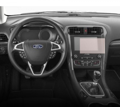 Folie Protectie Display Navigatie, Duragon, Ford Mondeo 2019+, silicon Transparent, Anti-zgarieturi, Kit instalare foto