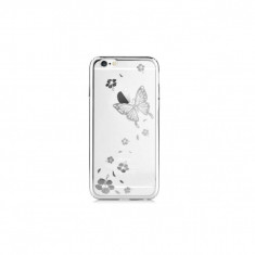 Husa Vouni Crystal Butterfly Argintie Pentru Iphone 6,6S